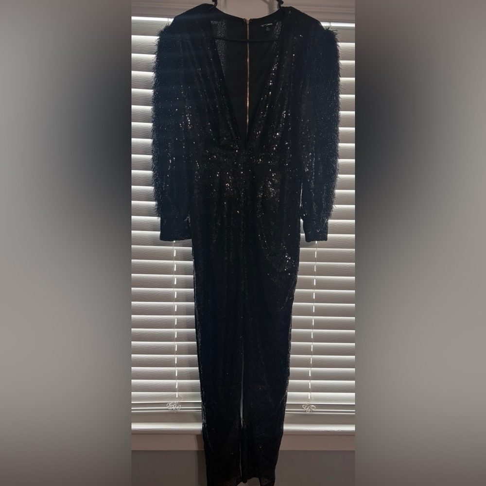Black Sequin Jumpsuit